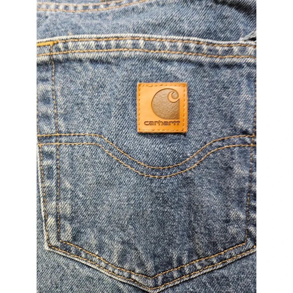 Vintage 90s Carhartt B17 Relaxed Fit Jeans 50x30 USA Heavy Denim Broken In